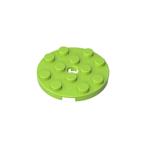Gobricks,Plate Round 4 x 4 with Pin Hole,60474