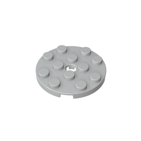 Gobricks,Plate Round 4 x 4 with Pin Hole,60474