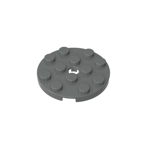 Gobricks,Plate Round 4 x 4 with Pin Hole,60474