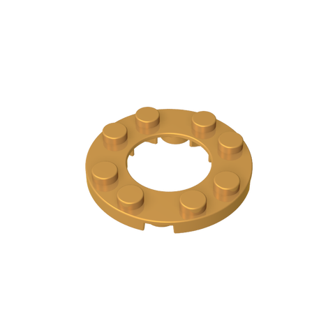 Gobricks,Plate Round 4 x 4 with 2 x 2 Hole,11833,28620,29337