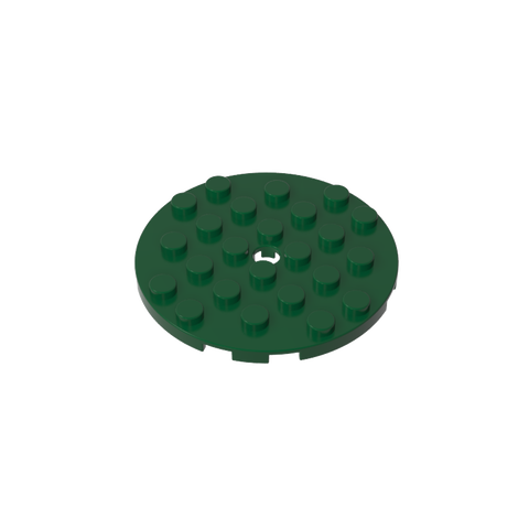 Gobricks,Plate Round 6 x 6 with Hole,11213