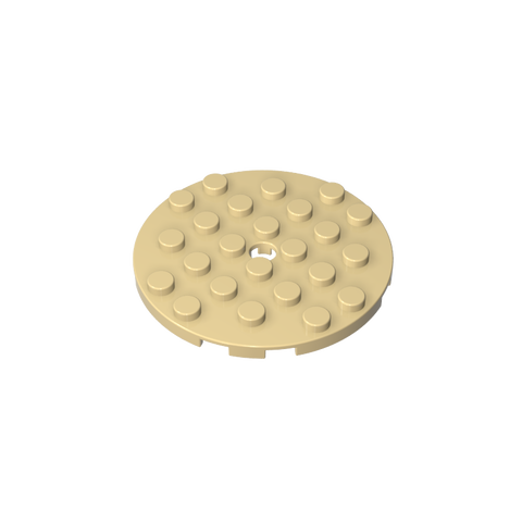 Gobricks,Plate Round 6 x 6 with Hole,11213