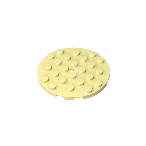 Gobricks,Plate Round 6 x 6 with Hole,11213