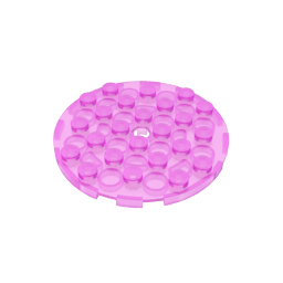 Gobricks,Plate Round 6 x 6 with Hole,11213