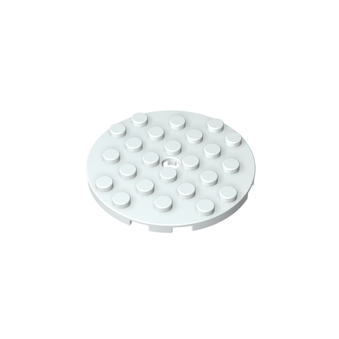 Gobricks,Plate Round 6 x 6 with Hole,11213