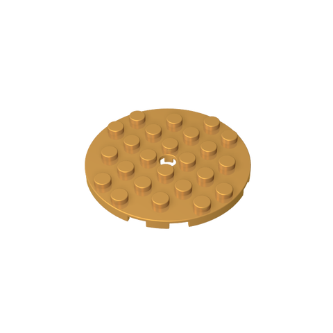 Gobricks,Plate Round 6 x 6 with Hole,11213