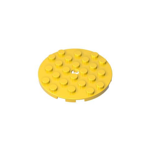 Gobricks,Plate Round 6 x 6 with Hole,11213
