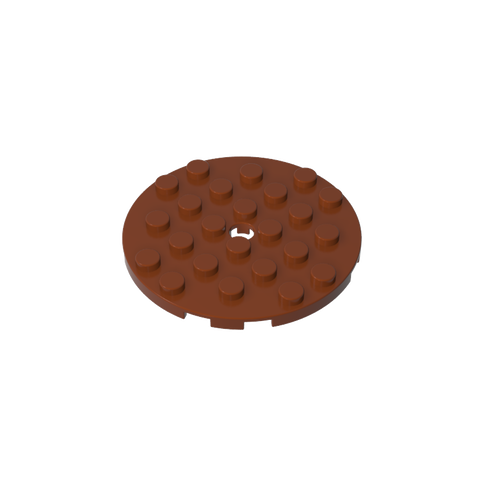 Gobricks,Plate Round 6 x 6 with Hole,11213