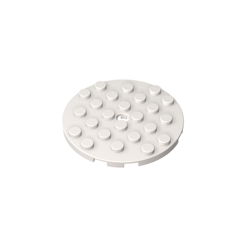 Gobricks,Plate Round 6 x 6 with Hole,11213