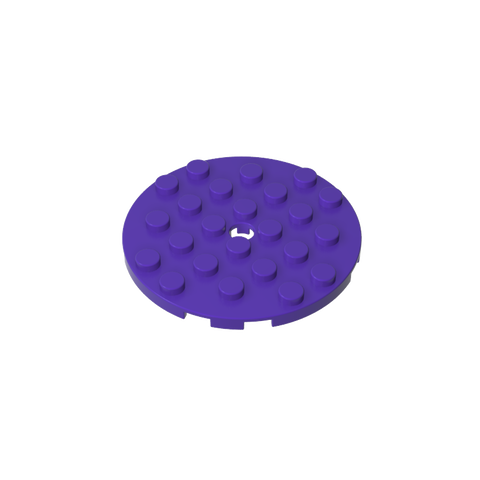 Gobricks,Plate Round 6 x 6 with Hole,11213
