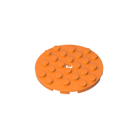 Gobricks,Plate Round 6 x 6 with Hole,11213