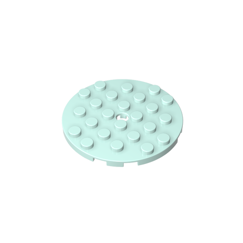 Gobricks,Plate Round 6 x 6 with Hole,11213