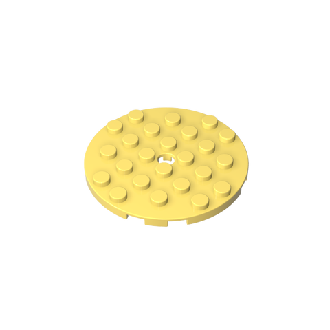 Gobricks,Plate Round 6 x 6 with Hole,11213