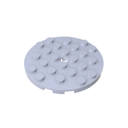 Plate Round 6 x 6 with Hole,11213