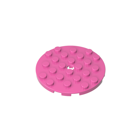 Gobricks,Plate Round 6 x 6 with Hole,11213