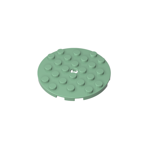 Gobricks,Plate Round 6 x 6 with Hole,11213