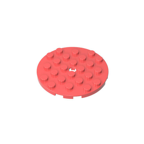 Gobricks,Plate Round 6 x 6 with Hole,11213