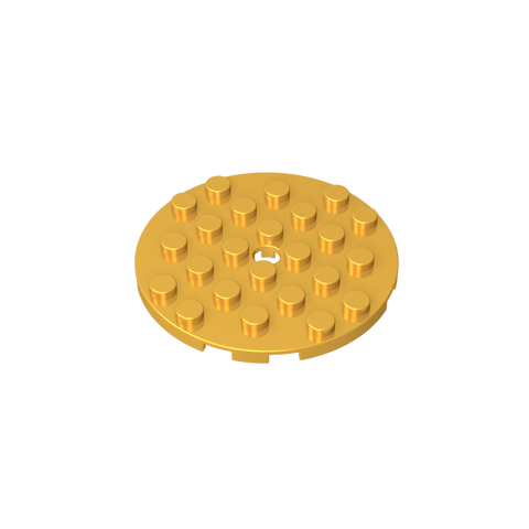 Gobricks,Plate Round 6 x 6 with Hole,11213