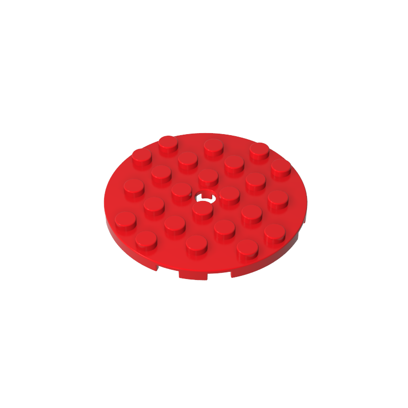 Gobricks,Plate Round 6 x 6 with Hole,11213