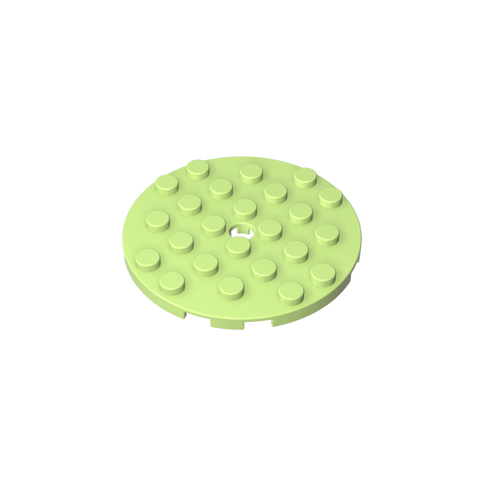 Gobricks,Plate Round 6 x 6 with Hole,11213