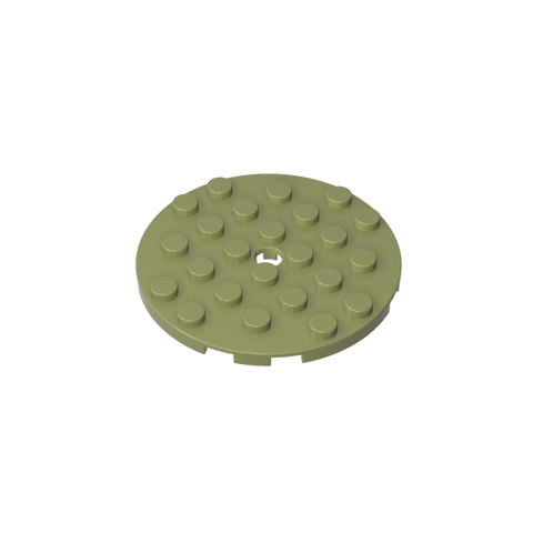 Gobricks,Plate Round 6 x 6 with Hole,11213