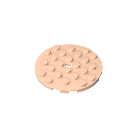Gobricks,Plate Round 6 x 6 with Hole,11213
