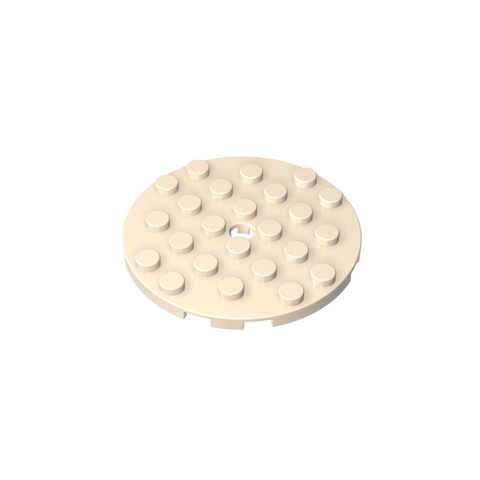 Gobricks,Plate Round 6 x 6 with Hole,11213