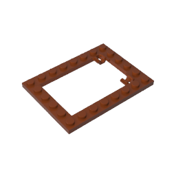 Plate Special 6 x 8 Trap Door Frame Horizontal [Long Pin Holders],92107