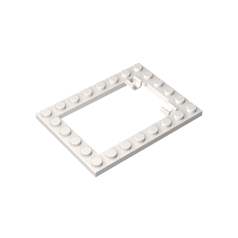 Gobricks,Plate Special 6 x 8 Trap Door Frame Horizontal [Long Pin Holders],92107