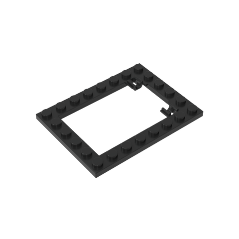 Gobricks,Plate Special 6 x 8 Trap Door Frame Horizontal [Long Pin Holders],92107