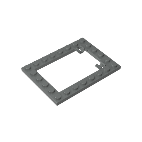 Gobricks,Plate Special 6 x 8 Trap Door Frame Horizontal [Long Pin Holders],92107