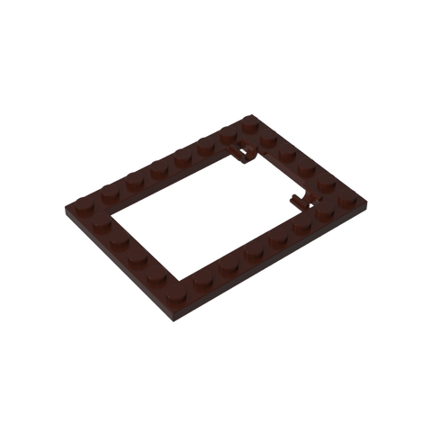 Gobricks,Plate Special 6 x 8 Trap Door Frame Horizontal [Long Pin Holders],92107