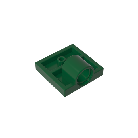 Gobricks,Plate Special 2 x 2 with 1 Pin Hole [Complete Underside Rib],10247,2444