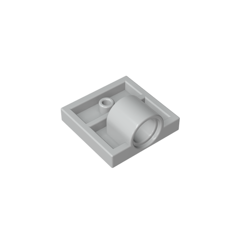 Gobricks,Plate Special 2 x 2 with 1 Pin Hole [Complete Underside Rib],10247,2444