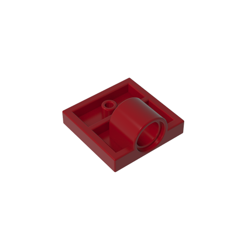 Gobricks,Plate Special 2 x 2 with 1 Pin Hole [Complete Underside Rib],10247,2444