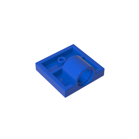 Gobricks,Plate Special 2 x 2 with 1 Pin Hole [Complete Underside Rib],10247,2444