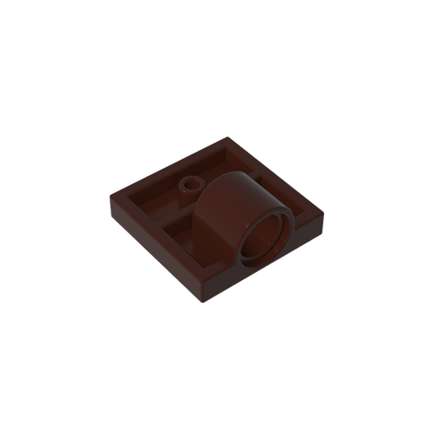 Gobricks,Plate Special 2 x 2 with 1 Pin Hole [Complete Underside Rib],10247,2444