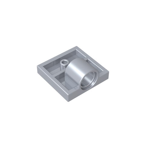 Gobricks,Plate Special 2 x 2 with 1 Pin Hole [Complete Underside Rib],10247,2444
