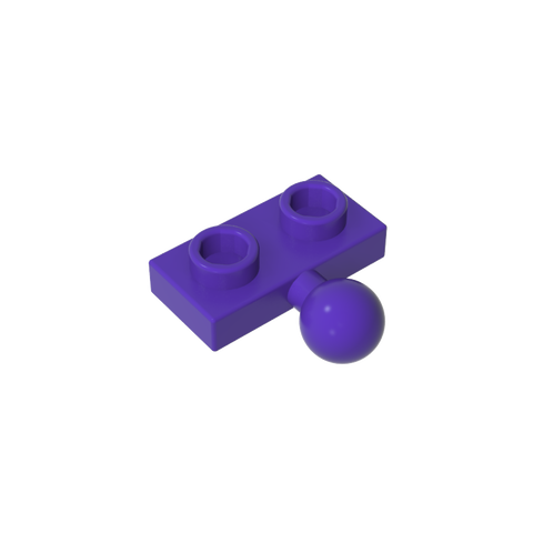 Gobricks,Plate Special 1 x 2 with 5.9mm Centre Side Towball,14417