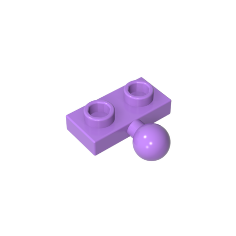 Gobricks,Plate Special 1 x 2 with 5.9mm Centre Side Towball,14417