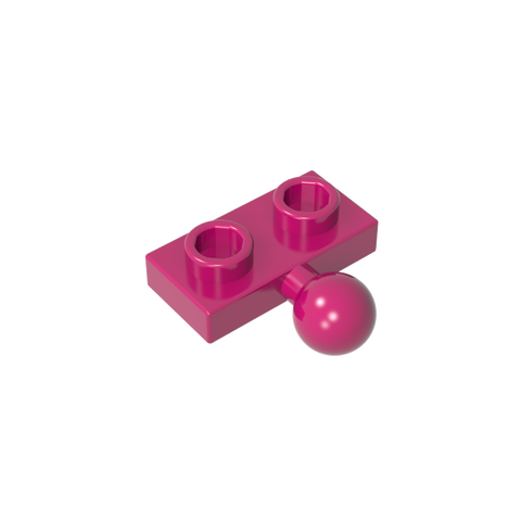 Gobricks,Plate Special 1 x 2 with 5.9mm Centre Side Towball,14417