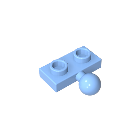 Gobricks,Plate Special 1 x 2 with 5.9mm Centre Side Towball,14417