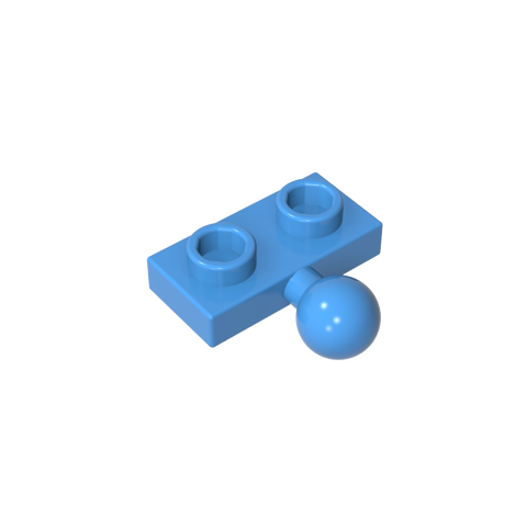Gobricks,Plate Special 1 x 2 with 5.9mm Centre Side Towball,14417