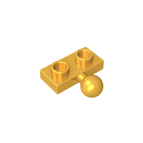 Gobricks,Plate Special 1 x 2 with 5.9mm Centre Side Towball,14417