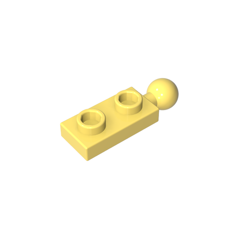 Gobricks,Plate Special 1 x 2 with End Towball,22890