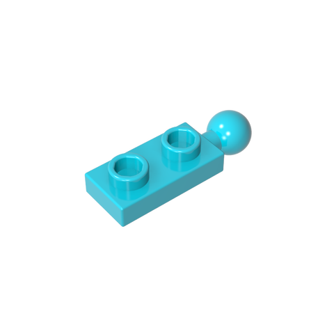 Gobricks,Plate Special 1 x 2 with End Towball,22890