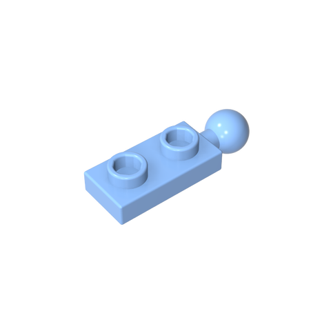 Gobricks,Plate Special 1 x 2 with End Towball,22890