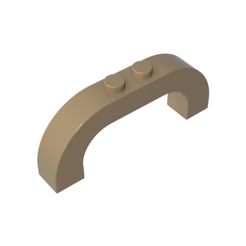 Gobricks,Brick Arch 1 x 6 x 2 Curved Top,6183,24434
