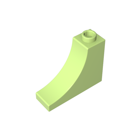 Gobricks,Brick Arch 1 x 3 x 2 Inverted [Inside Bow],18653,gds857