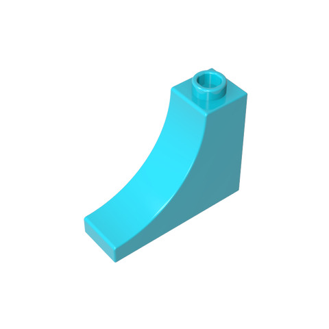 Gobricks,Brick Arch 1 x 3 x 2 Inverted [Inside Bow],18653,gds857